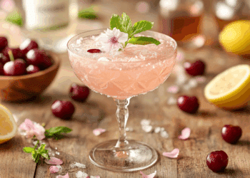 Delicate Spring Gin Cocktail Celebrates Cherry Blossoms