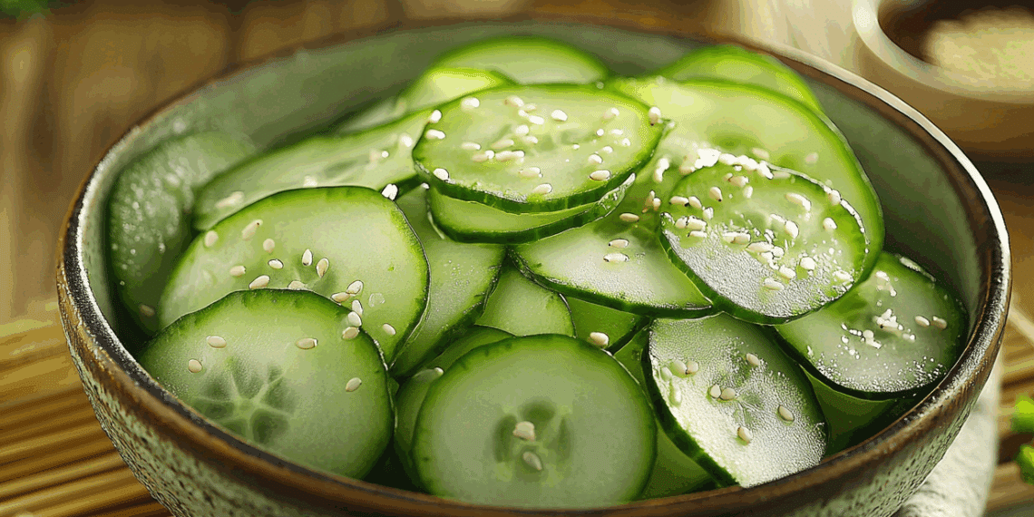Crisp And Tangy Japanese Cucumber Salad Delight - Thefoodiebunch Sunomono