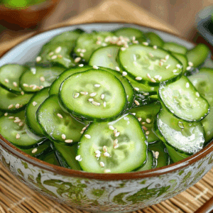 Crisp And Tangy Japanese Cucumber Salad Delight - Thefoodiebunch Sunomono