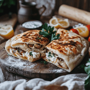Chicken And Mushroom Gozleme