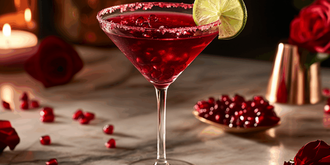 Elegant Lady In Red Cocktail: A Vibrant Mixology Marvel