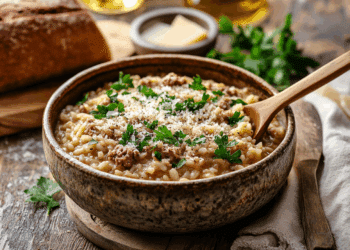 Rustic Lamb Risotto: A Creamy Italian Countryside Delight