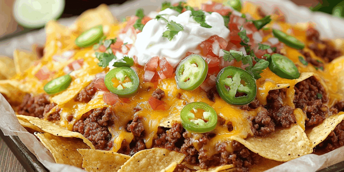 Tex Mex Nachos With Ground Beef