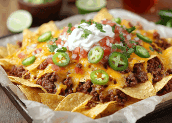 Tex Mex Nachos With Ground Beef
