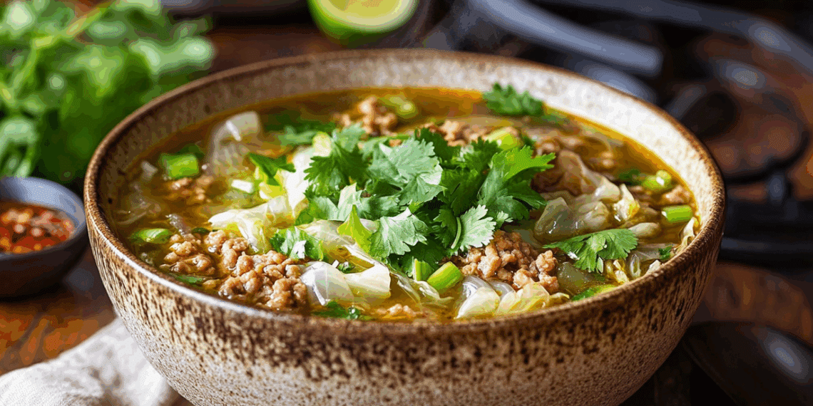 Vietnamese Pork And Cabbage Soup