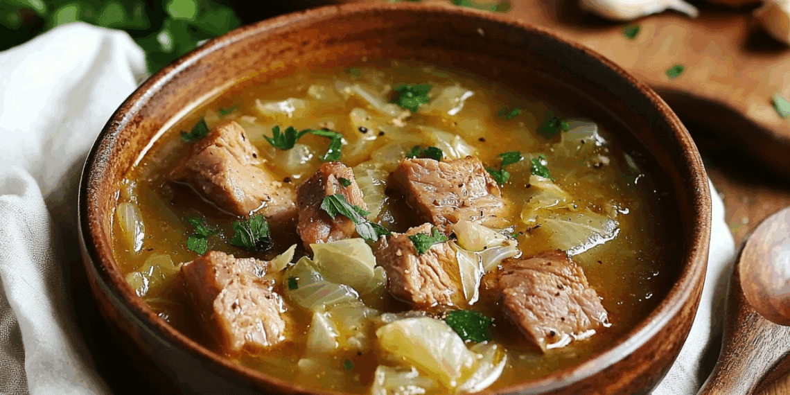 Hearty Pork Cabbage Soup