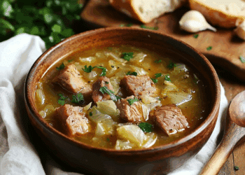 Hearty Pork Cabbage Soup