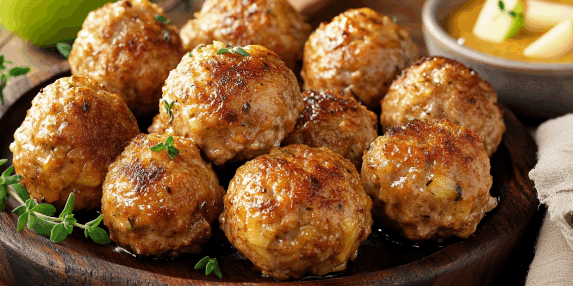 Pork Apple Meatballs