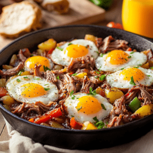 Smoked Pork Breakfast Hash