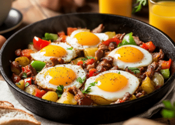 Smoked Pork Breakfast Hash