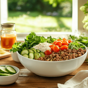 Deconstructed Hamburger Bowls