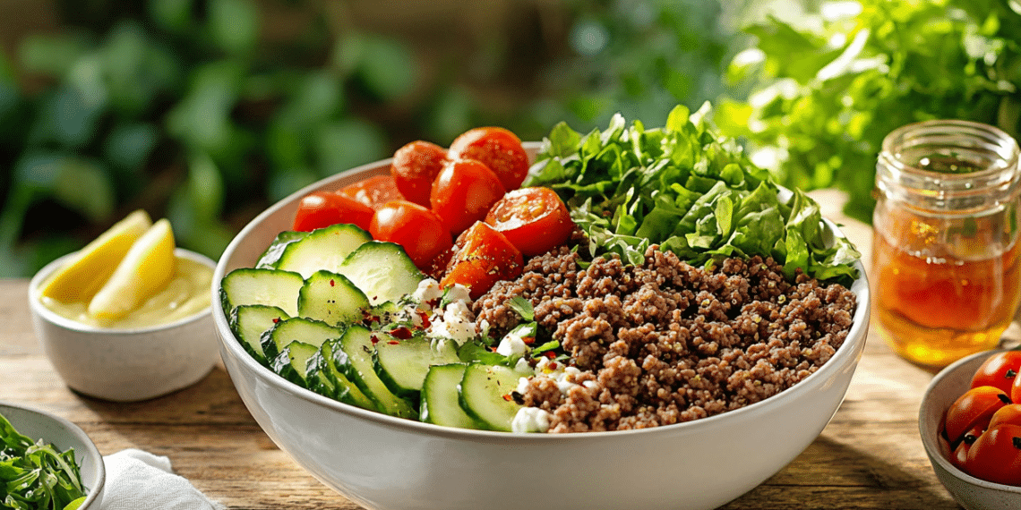 Deconstructed Hamburger Bowls