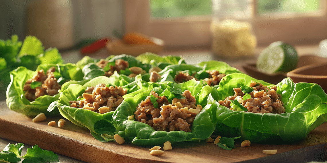 Thai Pork Lettuce Cups