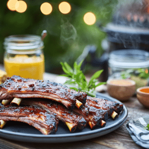 Bbq Smoked Ribs With Dry Rub