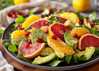 Citrus And Avocado Salad With Poppy Seeds