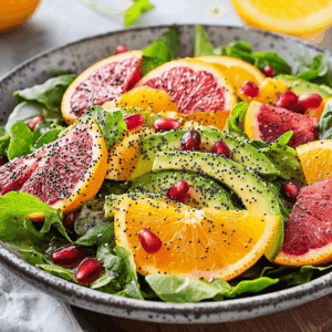 Citrus And Avocado Salad With Poppy Seeds
