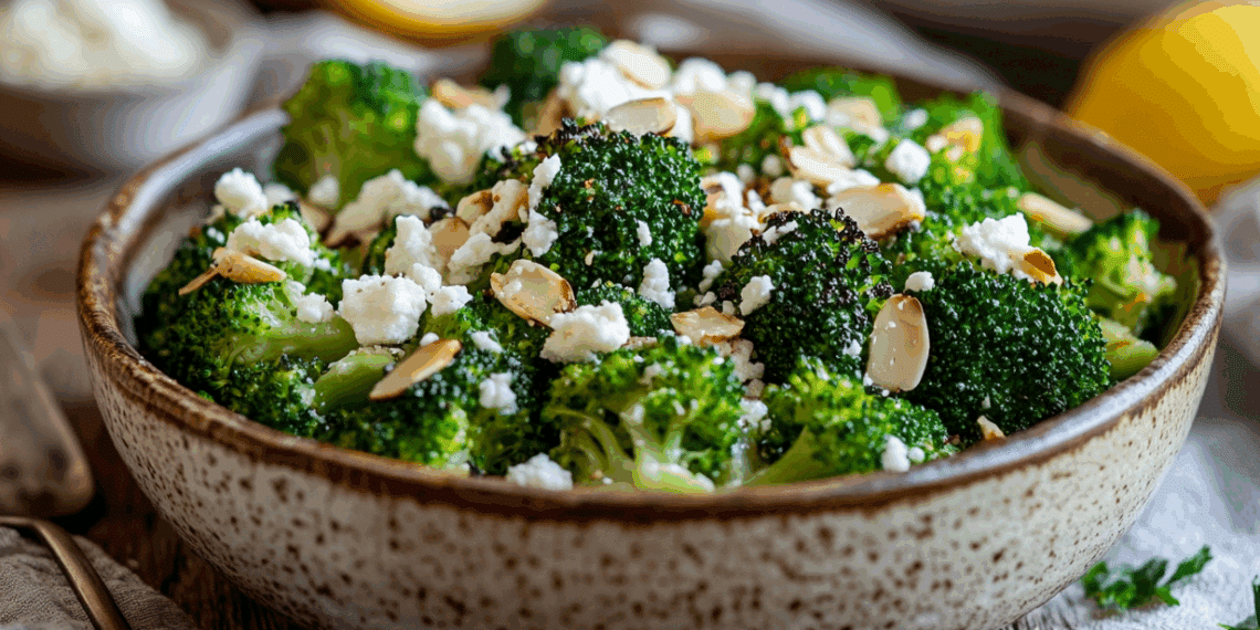 Charred Broccoli Salad With Tahini Dressing