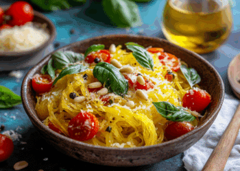 Spaghetti Squash Salad With Lemon-Parmesan Dressing