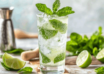 Refreshing Mint Fizz Cocktail For Summer Sipping