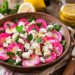 Watermelon Radish And Feta Salad