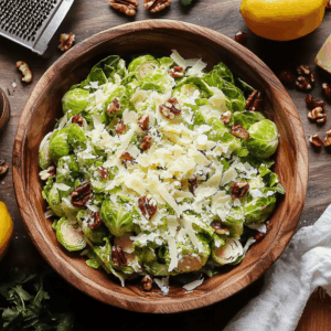 Shaved Brussels Sprouts Salad With Pecorino
