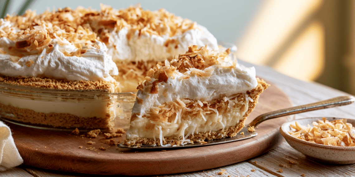 Tropical Delight Coconut Cream Pie: A Caribbean Classic - Thefoodiebunch Coconut Cream Pie With Graham Cracker Crust