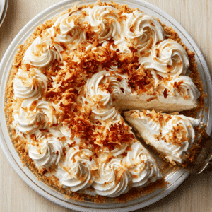Tropical Delight Coconut Cream Pie: A Caribbean Classic - Thefoodiebunch Coconut Cream Pie With Graham Cracker Crust