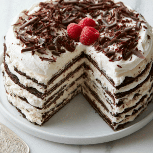 Nostalgic No-Bake Icebox Cake: A Dreamy Vintage Dessert - Thefoodiebunch Classic No-Bake Icebox Cake