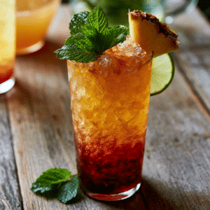 Tropical Paradise In A Glass: South Pacific Punch - Thefoodiebunch South Pacific Punch Tropical Rum Cocktail Recipe