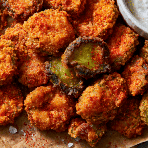 Crispy Spicy Nashville Hot Fried Pickles Delight - Thefoodiebunch Crispy Spicy Nashville Hot Fried Pickles Delight