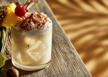 Caribbean Cooler Cocktail Rum, Pineapple &Amp; Coconut