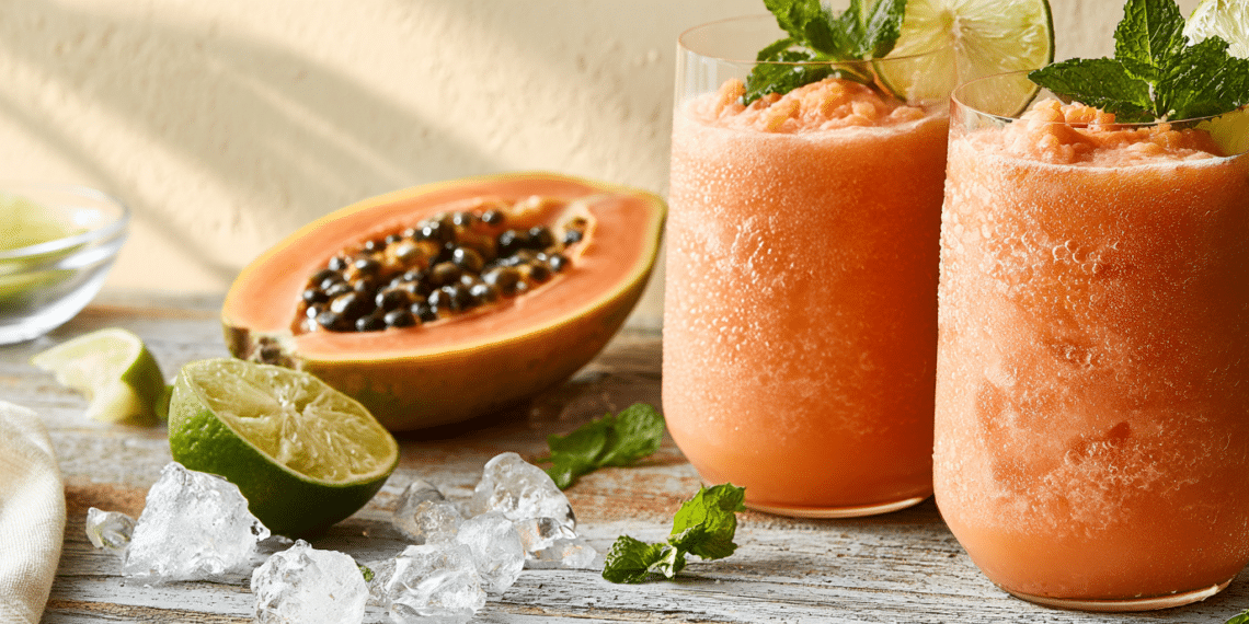 Tropical Papaya Punch: A Caribbean Cocktail Escape - Thefoodiebunch Papaya Punch Easy Caribbean Cocktail Recipe