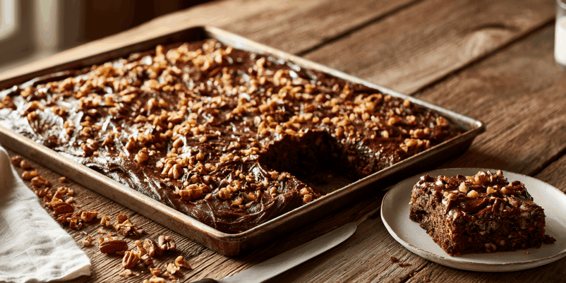 Decadent Texas Sheet Cake: A Southern Chocolate Delight - Thefoodiebunch Texas Sheet Cake