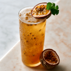 Tropical Passion Fruit Fizz: A Refreshing Cocktail Escape - Thefoodiebunch Passion Fruit Fizz Easy Tropical Gin Cocktail