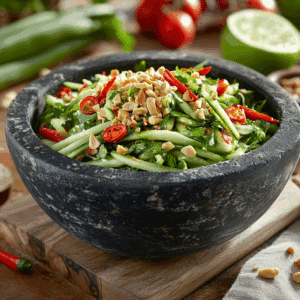 Tam Mak Hoong (Green Papaya Salad)