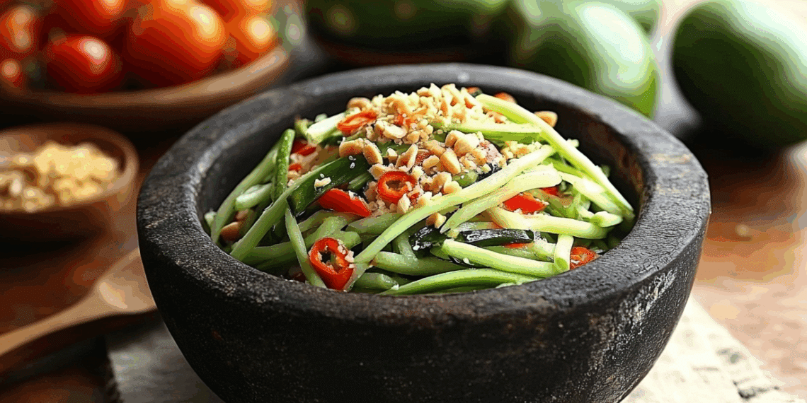 Tam Mak Hoong (Green Papaya Salad)