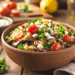 Mediterranean Roasted Eggplant Quinoa Salad Bursting With Flavor