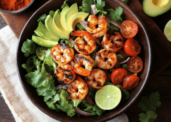 Zesty Chili Lime Shrimp Salad With Fresh Avocado