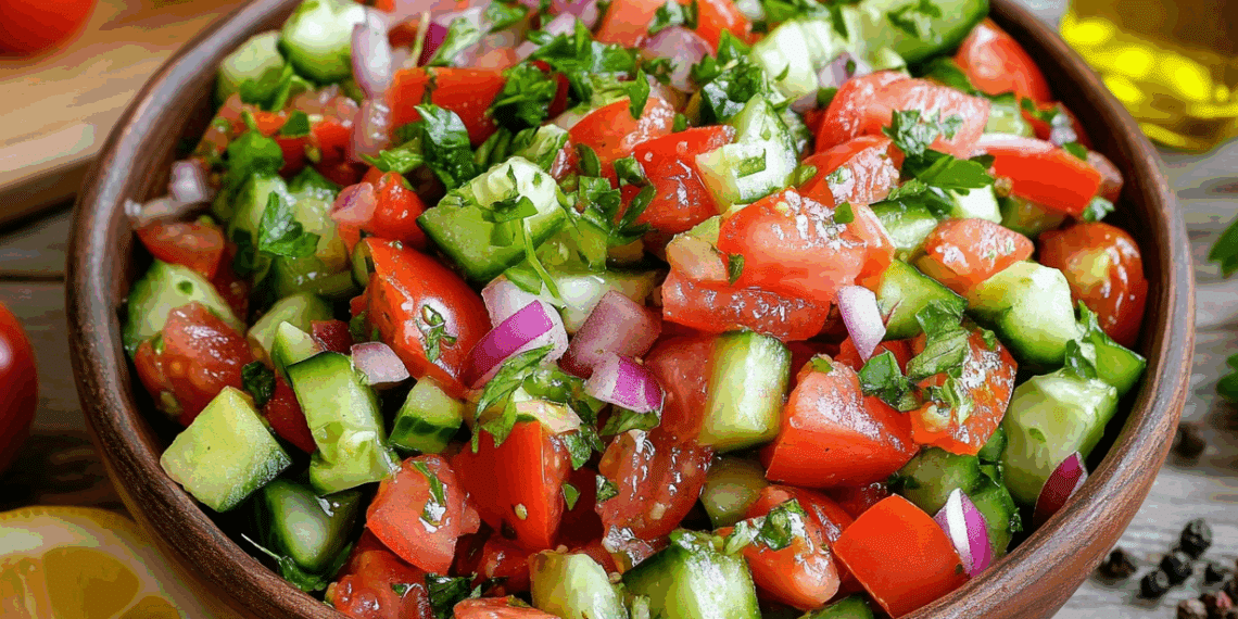 Fresh And Vibrant Turkish Shepherd'S Salad Delight - Thefoodiebunch Fresh And Vibrant Turkish Shepherd’S Salad Delight