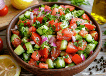 Fresh And Vibrant Turkish Shepherd’S Salad Delight