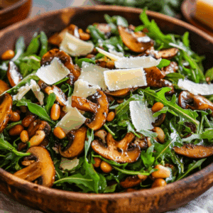 Alpine Mushroom Arugula Salad Celebrates Mountain Flavors - Thefoodiebunch Alpine Mushroom Arugula Salad Celebrates Mountain Flavors - Thefoodiebunch