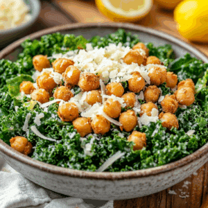 Crispy Chickpea Kale Caesar Salad Reinvented For Modern Palates - Thefoodiebunch