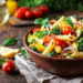 Fresh Pasta Primavera Salad With Zesty Lemon Dressing