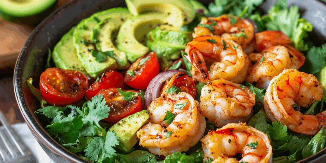 Zesty Chili Lime Shrimp Salad With Fresh Avocado - Thefoodiebunch Zesty Chili Lime Shrimp Salad With Fresh Avocado