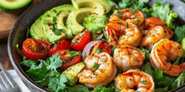 Zesty Chili Lime Shrimp Salad With Fresh Avocado