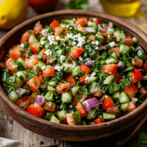 Fresh And Zesty Turkish Shepherd'S Salad For Summer - Thefoodiebunch
