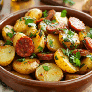 Smoky Spanish Chorizo And Potato Salad Delight - Thefoodiebunch