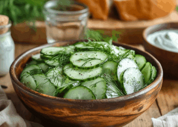 Crisp Scandinavian Cucumber Salad With Fresh Dill Dressing