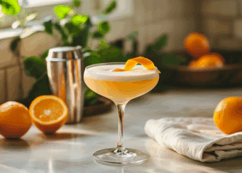 Velvety Sunset: A Golden Dream Cocktail Delight