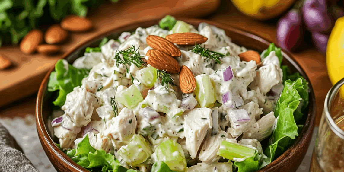 Elegant French Tarragon Chicken Salad With Fresh Herbs